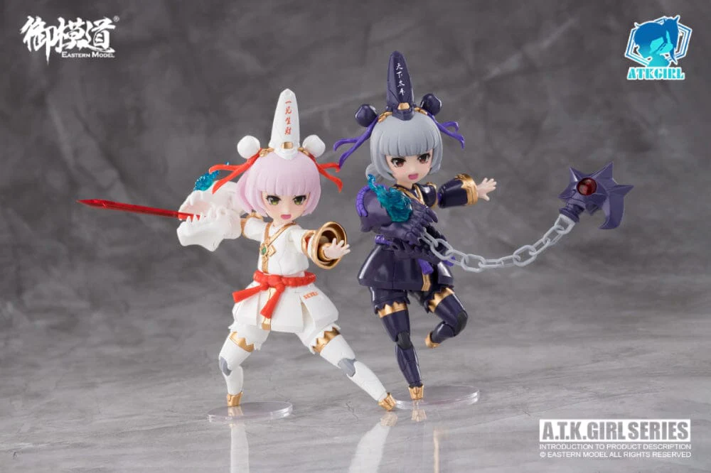 A.T.K. Girl Black and White Impermanence Set of 2 Figures (Collection Card Ver.) 1/12 Scale Model Kit - Image 29