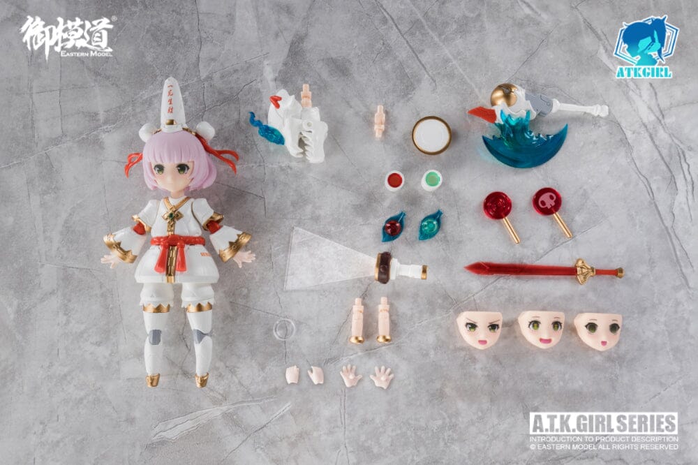 A.T.K. Girl Black and White Impermanence Set of 2 Figures (Collection Card Ver.) 1/12 Scale Model Kit - Image 30