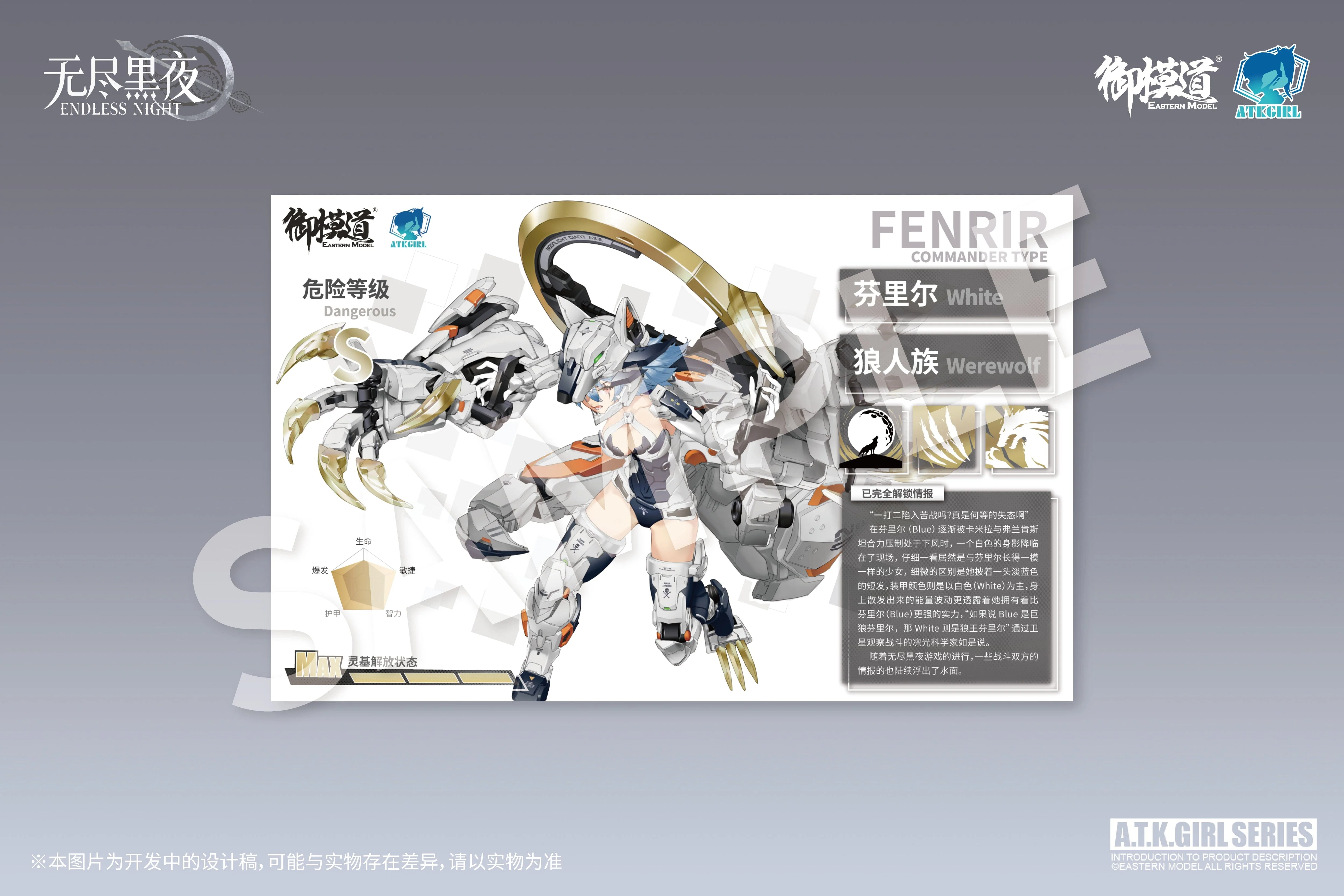 A.T.K. Girl Fenrir (Commander Type) 1/12 Scale Model Kit - Image 32