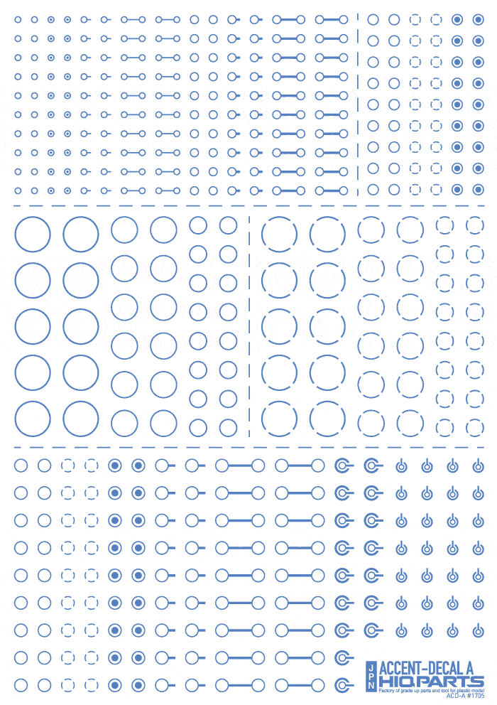 Accent Decal A Blue(1pc) - Image 2