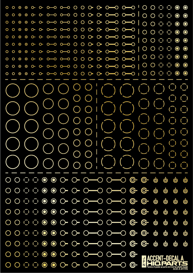 Accents Decal A Gold(1pc) - Image 3