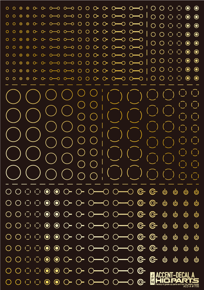 Accents Decal A Foli Gold(1pc) - Image 2