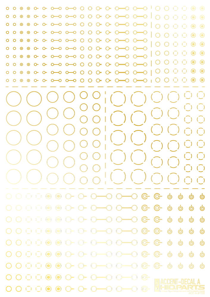 Accents Decal A Foli Gold(1pc) - Image 3
