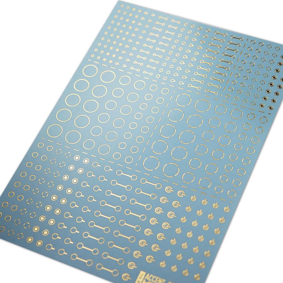 Accents Decal A Foli Gold(1pc) - Image 4