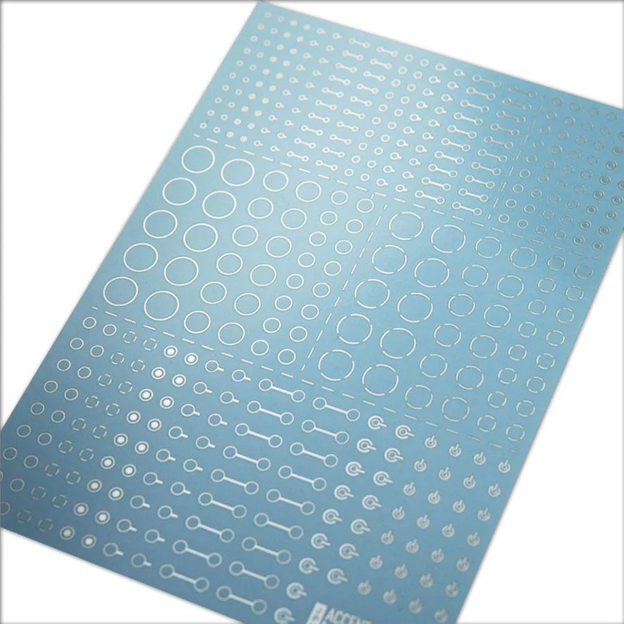 Accent Decal A Foil Hologram Silver(1pc) - Image 5