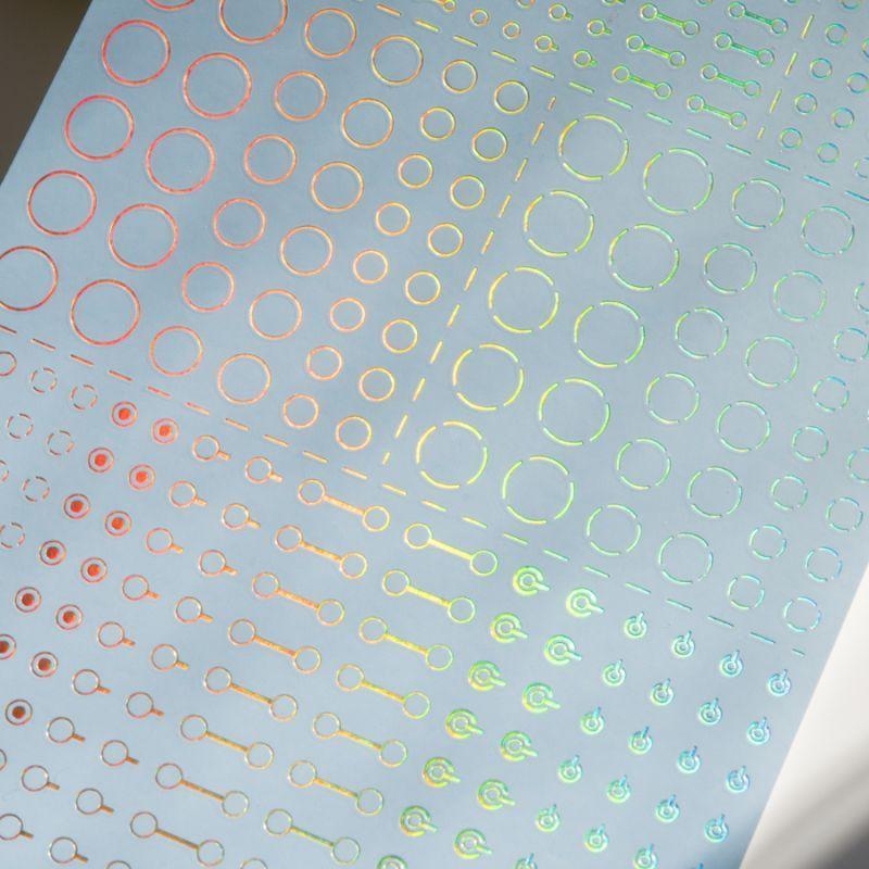 Accent Decal A Foil Hologram Silver(1pc) - Image 6