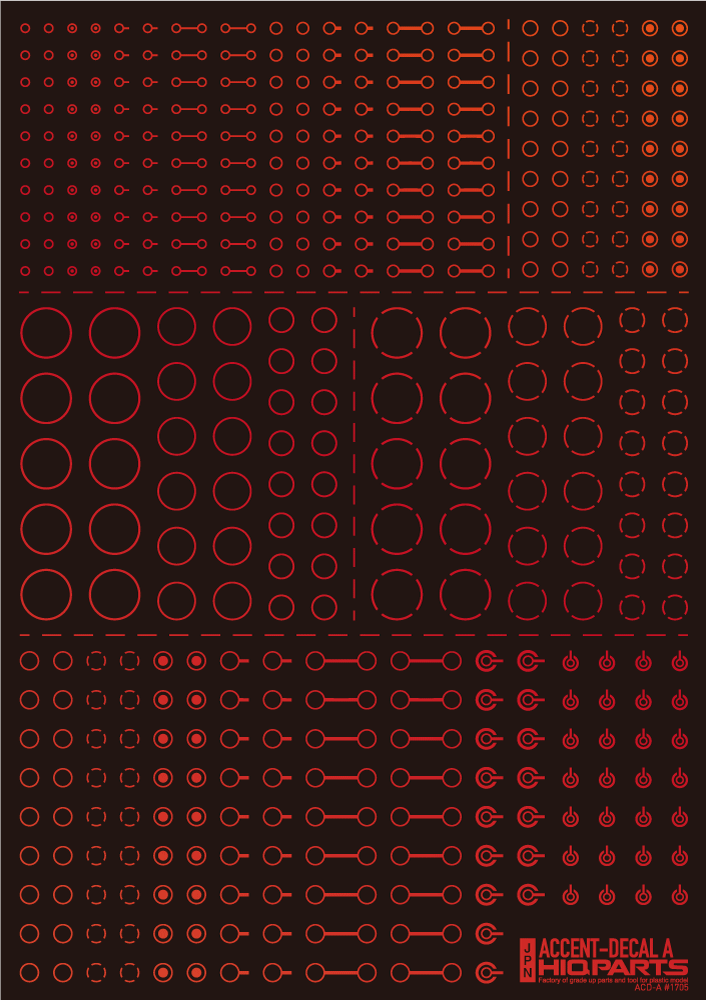 Accent Decal A Foil Red(1pc) - Image 3