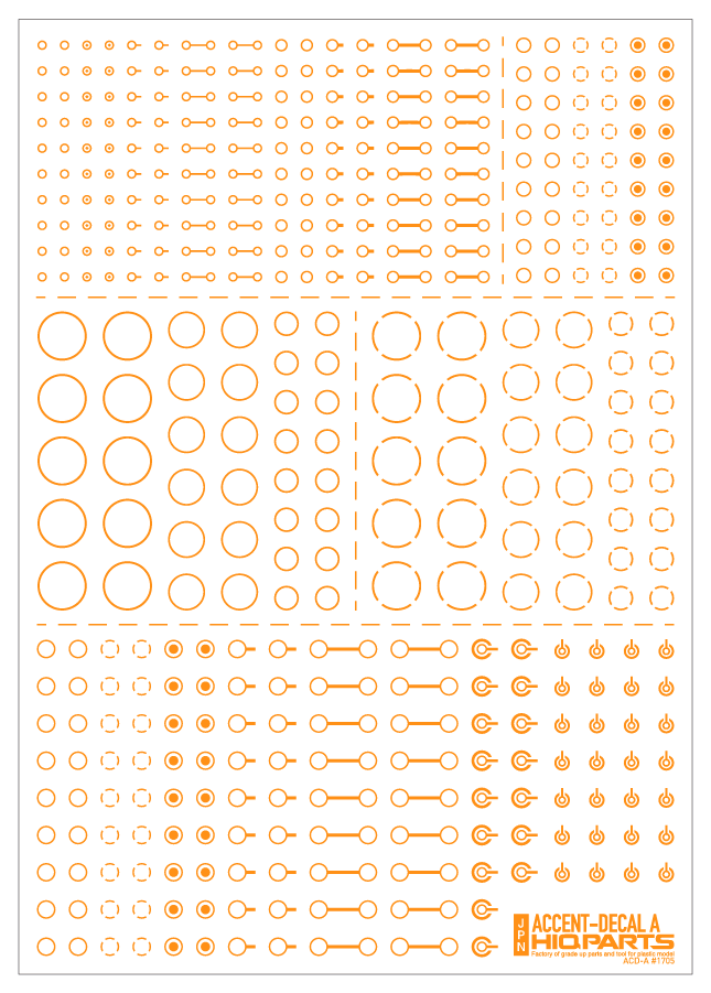 Accent Decal A Orange(1pc) - Image 2