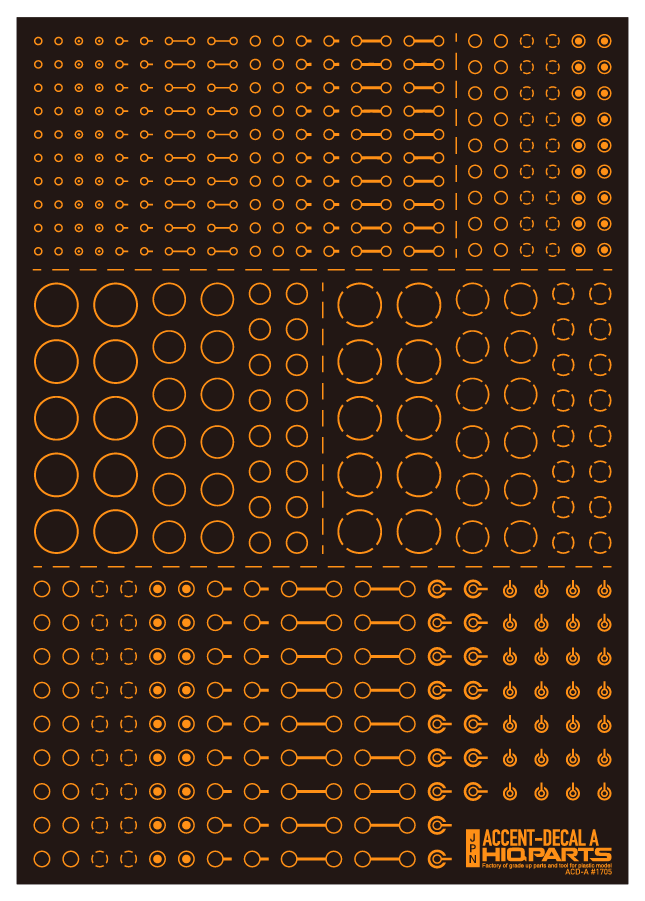 Accent Decal A Orange(1pc) - Image 3