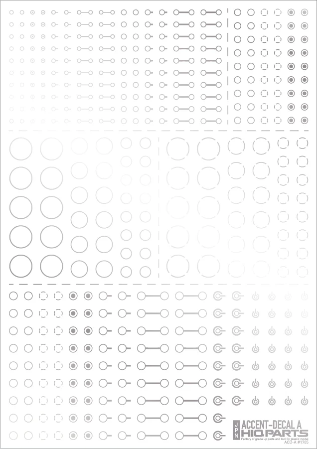 Accent Decal A Silver(1pc) - Image 2