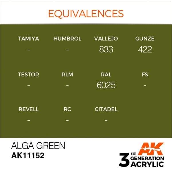 AK Interactive 3rd Gen Acrylic Alga Green 17ml - Image 3