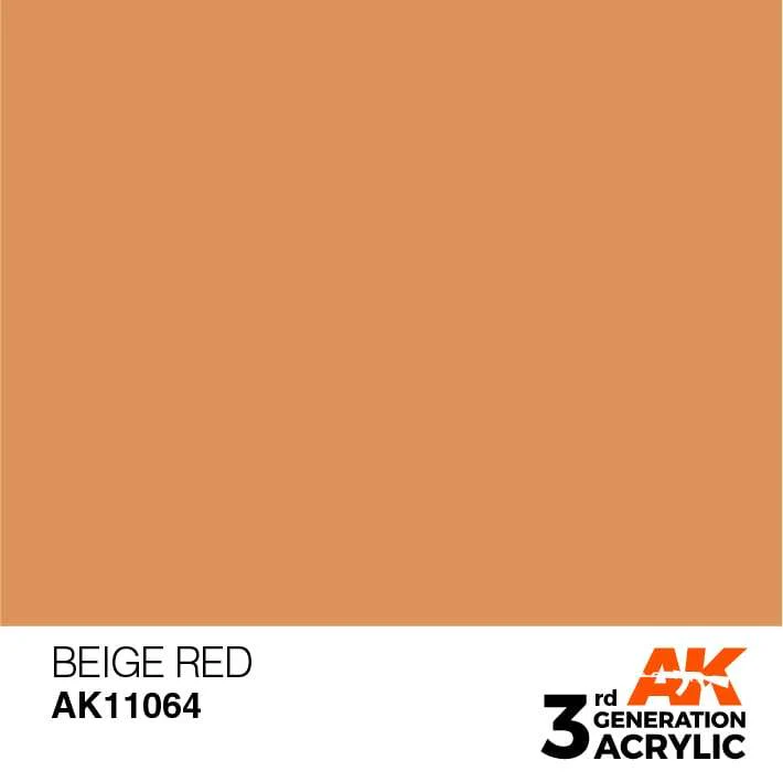 AK Interactive 3rd Gen Acrylic Beige Red 17ml