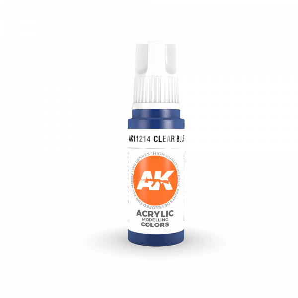 AK Interactive Clear Blue 3G Acrylic Paint 17ml Bottle - Image 2