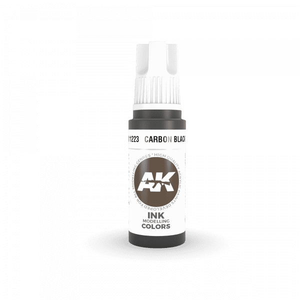 AK Interactive 3rd Gen Acrylic Carbon Black INK 17ml - Image 2