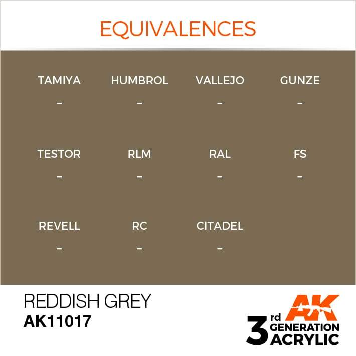 AK Interactive Reddish Grey 3G Acrylic Paint 17ml Bottle - Image 3