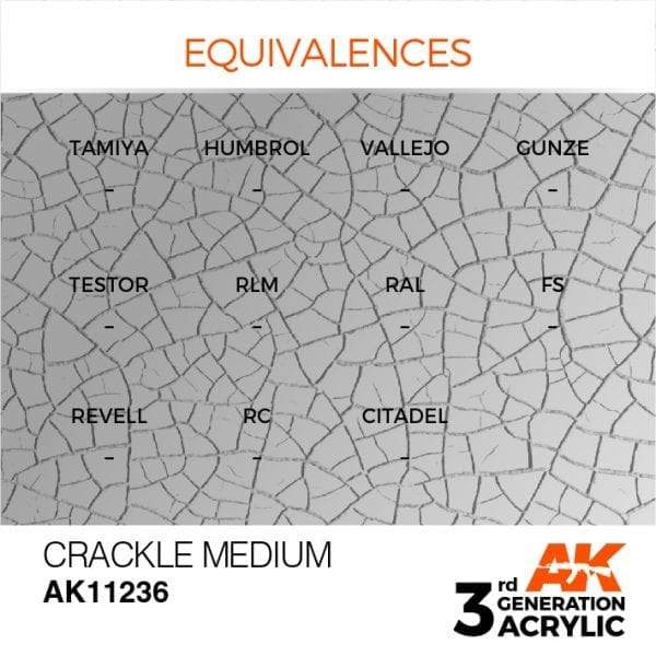 AK Interactive 3rd Gen Acrylic Crackle Medium 17ml - Image 3