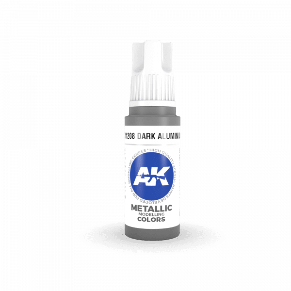AK Interactive 3rd Gen Acrylic Dark Aluminium 17ml - Image 2