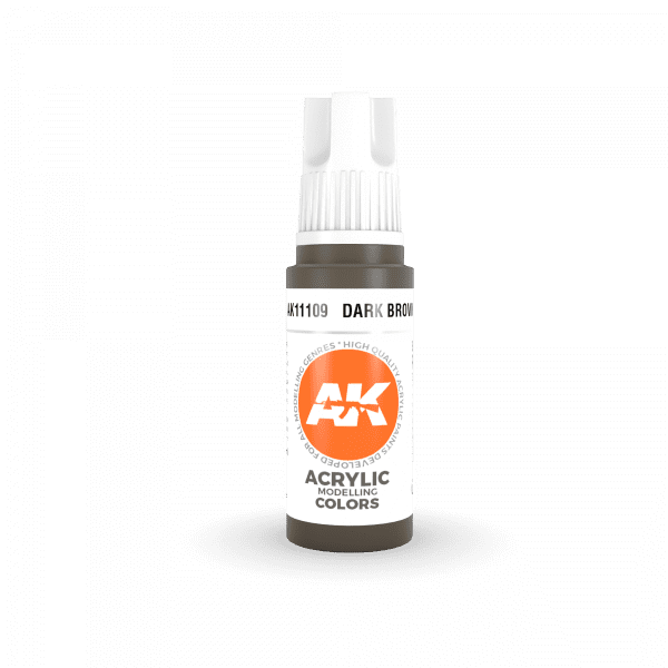 AK Interactive 3rd Gen Acrylic Dark Brown 17ml - Image 2