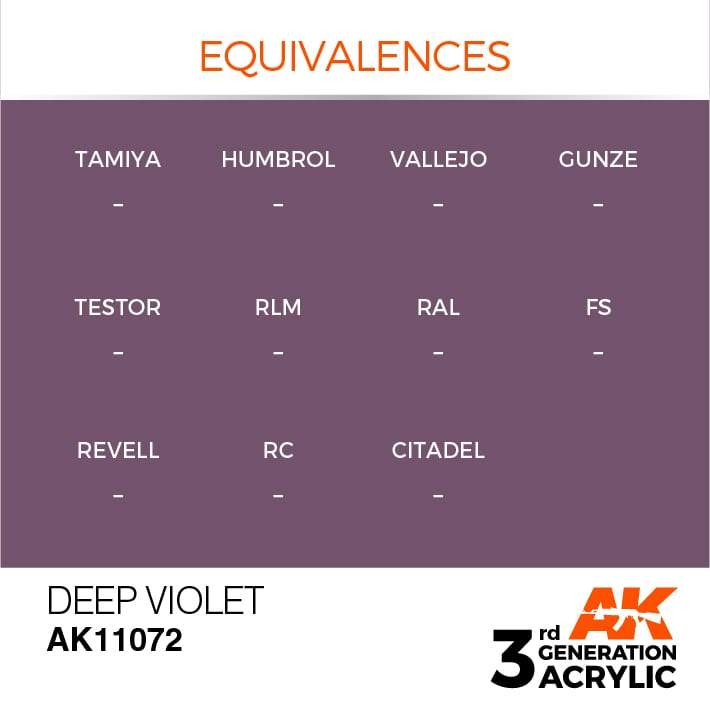 AK Interactive 3rd Gen Acrylic Deep Violet 17ml - Image 3