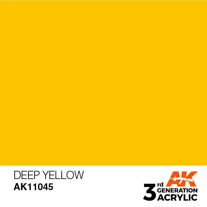 AK Interactive 3rd Gen Acrylic Deep Yellow 17ml