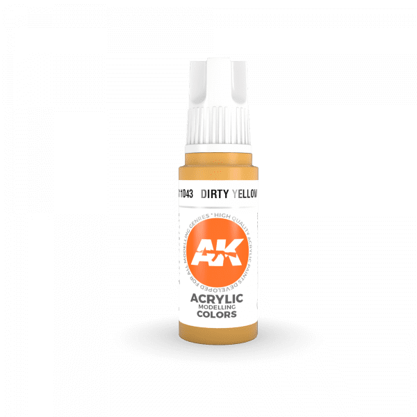 AK Interactive 3rd Gen Acrylic Dirty Yellow 17ml - Image 2