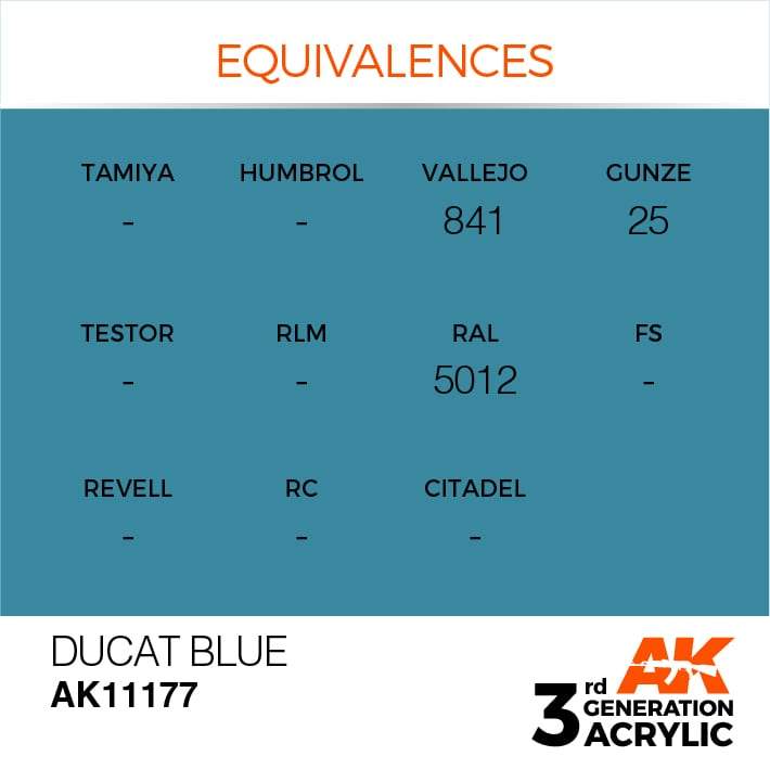 AK Interactive 3rd Gen Acrylic Ducat Blue 17ml - Image 3