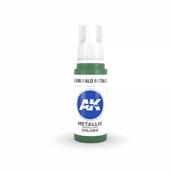 AK Interactive 3rd Gen Acrylic Emerald Metallic Green 17ml - Image 2