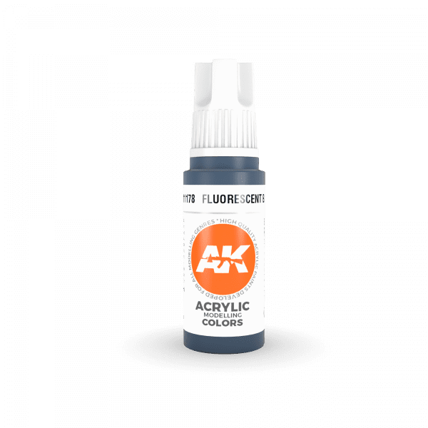 AK Interactive 3rd Gen Acrylic Fluorescent Blue 17ml - Image 2