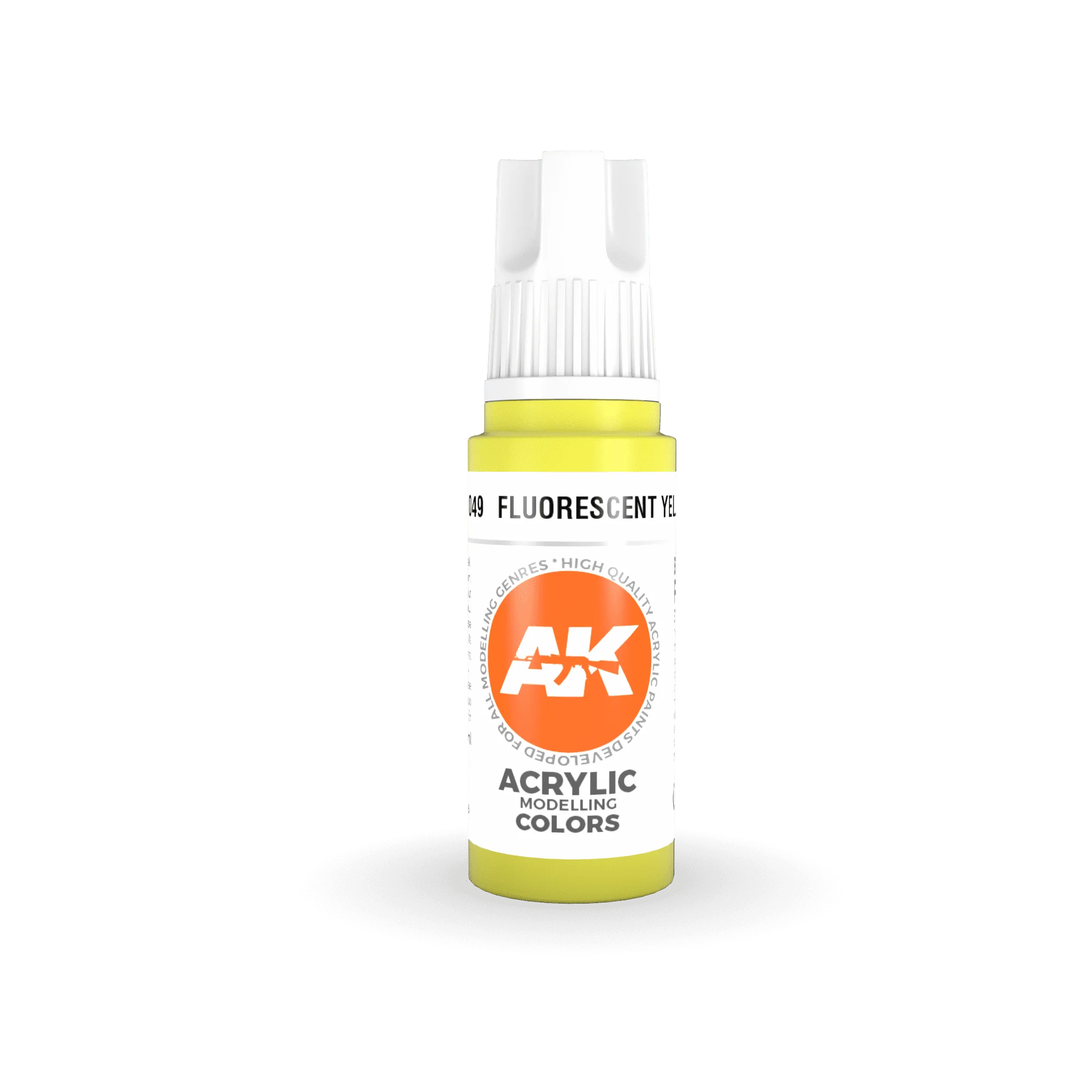 AK Interactive 3rd Gen Acrylic Fluorescent Yellow 17ml - Image 2