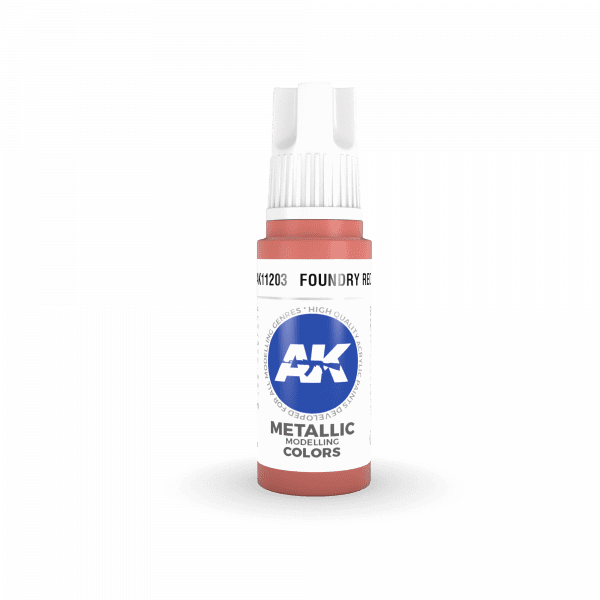 AK Interactive 3rd Gen Acrylic Foundry Red 17ml - Image 2