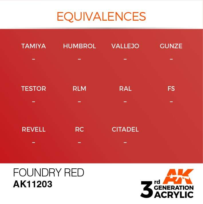 AK Interactive 3rd Gen Acrylic Foundry Red 17ml - Image 3