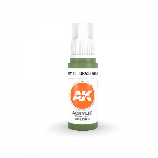 AK Interactive Grass Green 3G Acrylic Paint 17ml Bottle - Image 2