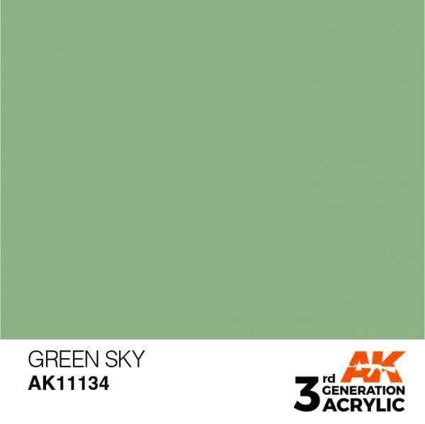 AK Interactive 3rd Gen Acrylic Green Sky 17ml