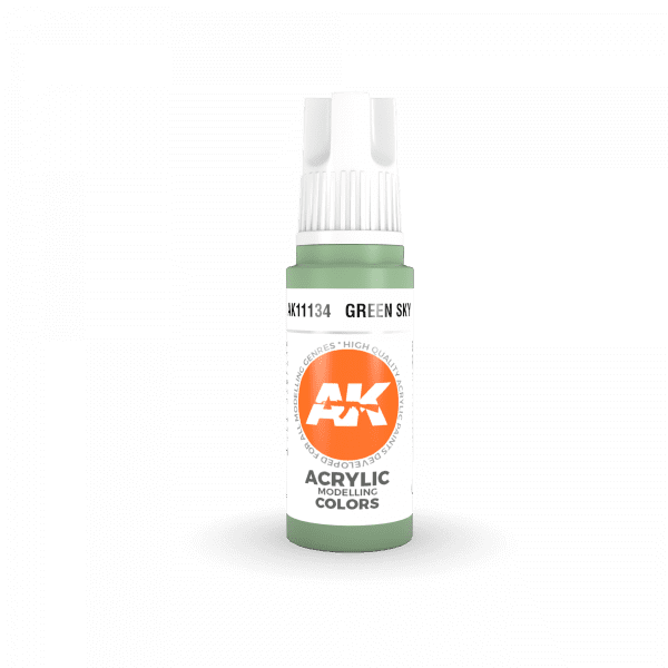 AK Interactive 3rd Gen Acrylic Green Sky 17ml - Image 2