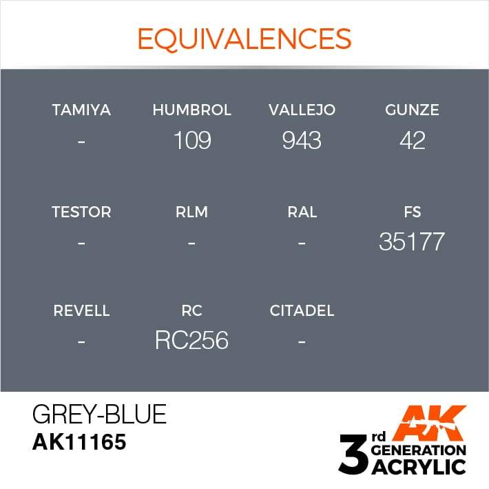 AK Interactive 3rd Gen Acrylic Grey-Blue 17ml - Image 3
