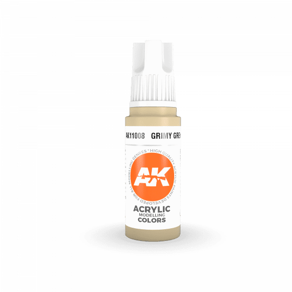 AK Interactive 3rd Gen Acrylic Grimy Grey 17ml - Image 2