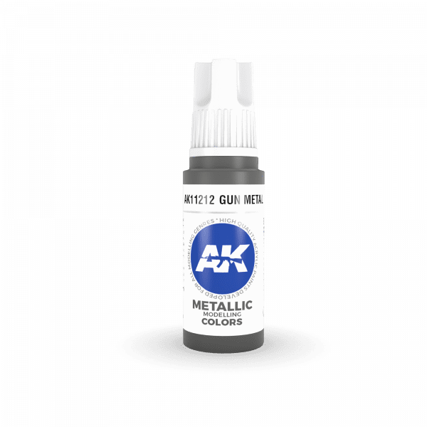 AK Interactive 3rd Gen Acrylic Gun Metal 17ml - Image 2