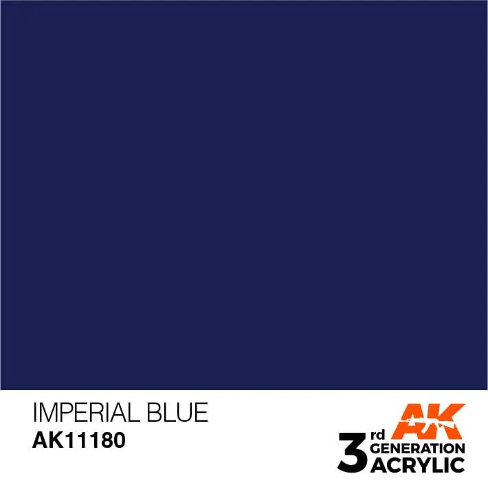 AK Interactive Imperial Blue 3G Acrylic Paint 17ml Bottle
