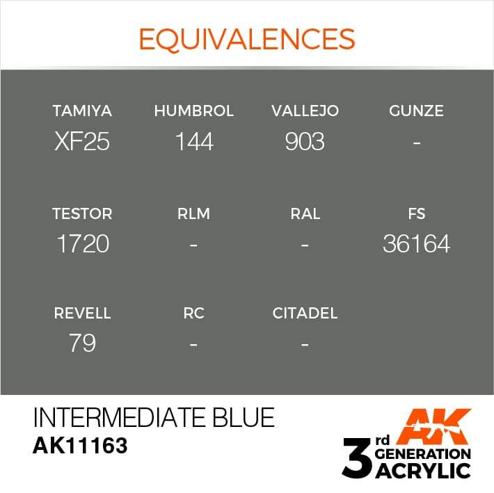AK Interactive 3rd Gen Acrylic Intermediate Blue 17ml - Image 3
