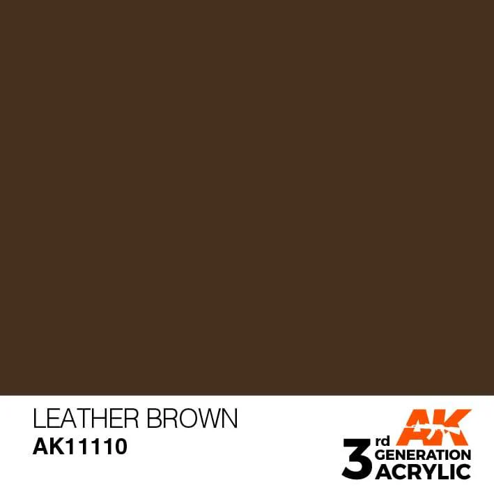 AK Interactive Leather Brown 3G Acrylic Paint 17ml Bottle