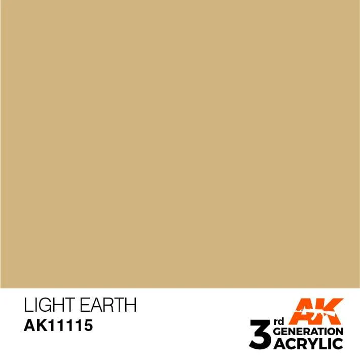 AK Interactive Light Earth 3G Acrylic Paint 17ml Bottle