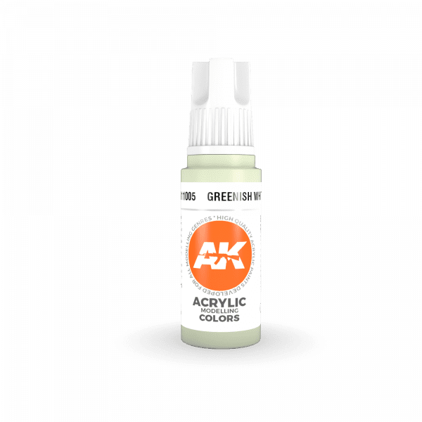 AK Interactive 3rd Gen Acrylic Greenish White 17ml - Image 2