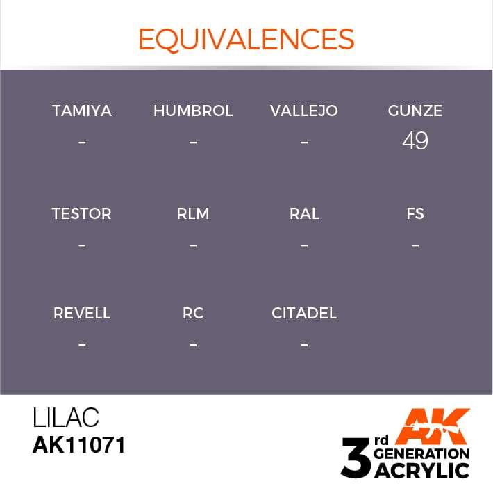 AK Interactive 3rd Gen Acrylic Lilac 17ml - Image 3
