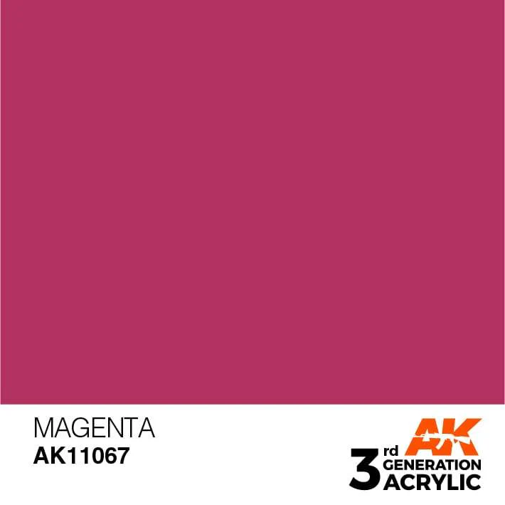 AK Interactive Magenta 3G Acrylic Paint 17ml Bottle