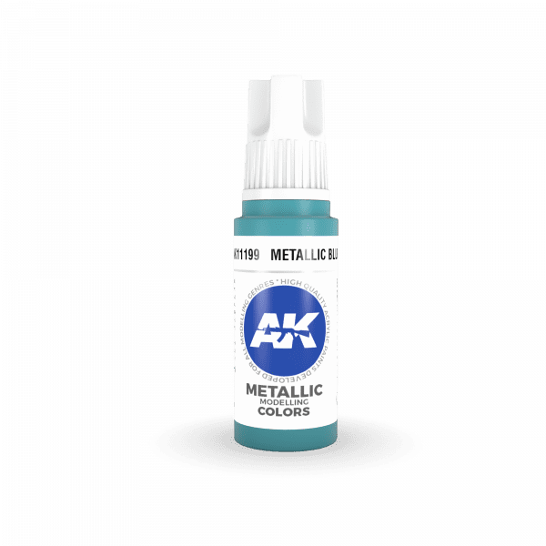AK Interactive 3rd Gen Acrylic Metallic Blue 17ml - Image 2