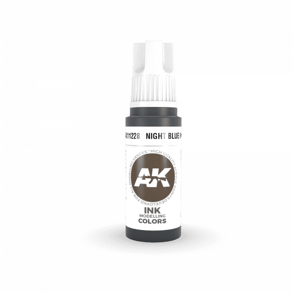AK Interactive 3rd Gen Acrylic Night Blue INK 17ml - Image 2