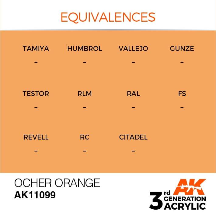 AK Interactive 3rd Gen Acrylic Ocher Orange 17ml - Image 3