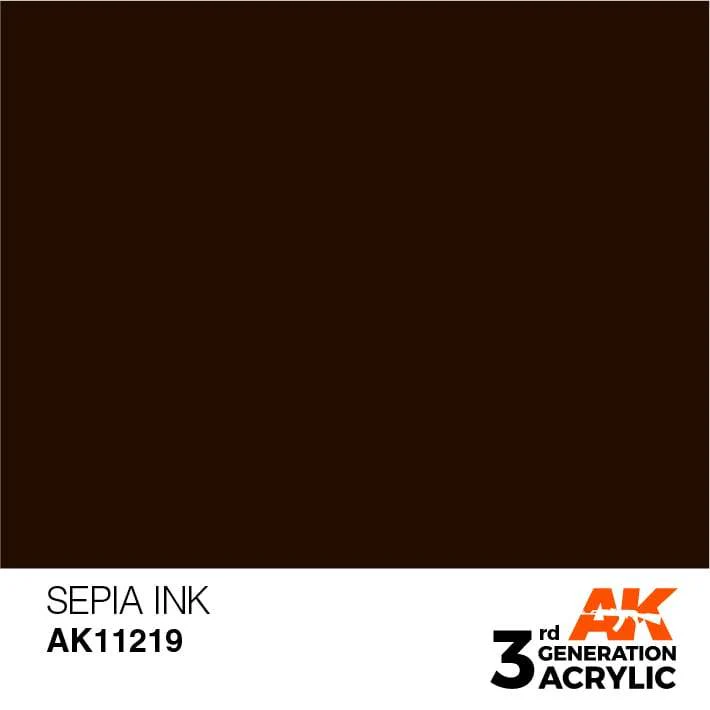 AK Interactive 3rd Gen Acrylic Octopus INK 17ml