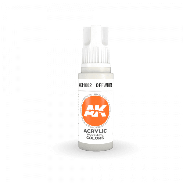 AK Interactive Off White Acrylic 3G Paint 17ml Bottle - Image 2