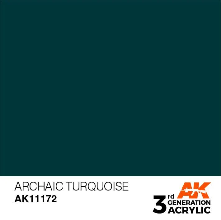 AK Interactive Archaic Turquoise 3G Acrylic Paint 17ml Bottle